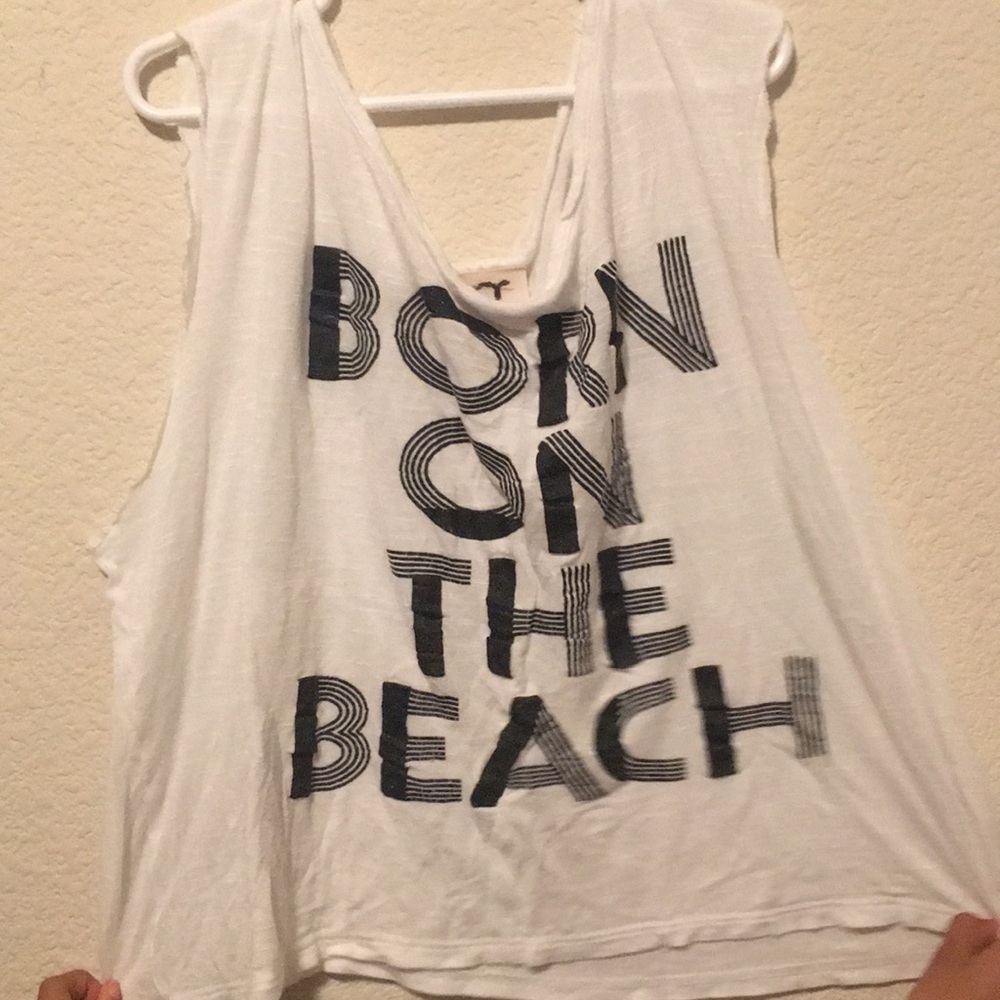 white muscle tee